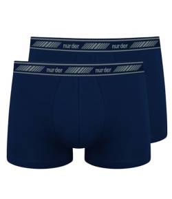 Nur Der 2er Pack Boxer 3D Flex atmungsaktive Baumwolle Männer Unterhosen Herren, marine, XXL von Nur Der