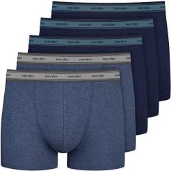 Nur Der 5er Pack Boxer GOTS Organic Cotton enge Boxershorts aus Bio-Baumwolle Unterhosen Herren von Nur Der