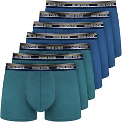 Nur Der 7er Pack Boxer Powerful Baumwolle enge Boxershorts Retro-Bund Unterhosen Herren von Nur Der