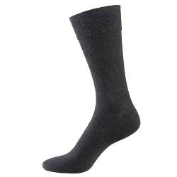 Nur Der Baumwolle Business Socken Classic mit Komfortbund Herren, Anthrazitmel, 43/46 von Nur Der