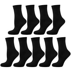 Nur Der 9er Pack Baumwolle Business Socken Classic mit Komfortbund Damen, Schwarz, 35-38 von Nur Die