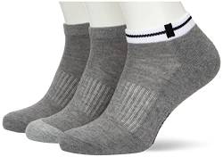Nur Die 3er Pack Sport Sneaker aus atmungsaktiver Baumwolle kurze Sportsocken mit gepolsterter Sohle Damen von Nur Die