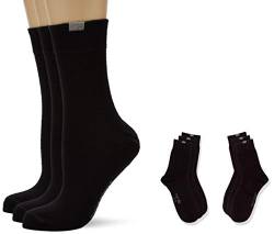 Nur Die 9er Pack Passt Perfekt Socken atmungsaktive Baumwolle einfarbig Komfortbund ohne drückende Naht Damen von Nur Die