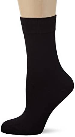 Nur Die Bambus Komfortbund Socke besonders weich & atmungsaktiv für Diabetiker geeignet Damen,Schwarz,39-42 EU von Nur Die