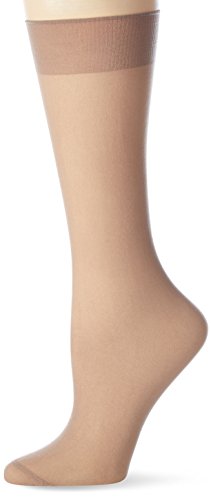 Nur Die Knie 30 DEN semi-blickdichte transparente Nylon Socken matte Optik mit Komfortbund Kniestrümpfe Damen von Nur Die