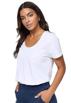Nur Die Kurzärmeliges T-Shirt Relax & Go aus weicher Baumwolle Basic Rundhalsausschnitt Damen von Nur Die