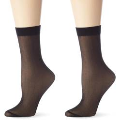 Nur Die Söckchen 30 DEN semi-blickdichte transparente Nylon Socken mit Komfortbund unsichtbar matte Optik Damen von Nur Die