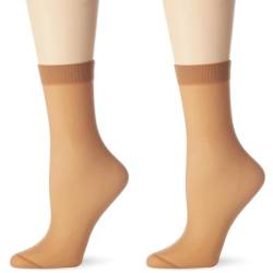 Nur Die Söckchen 30 DEN semi-blickdichte transparente Nylon Socken mit Komfortbund unsichtbar matte Optik Damen von Nur Die