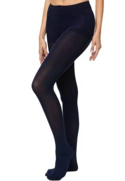 Nur Die Ultra Blickdicht 80 DEN warme Strumpfhose matte Optik breiter Komfortbund Baumwollzwickel Damen , schwarz, 40/44 EU (Größe M) von Nur Die