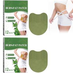 Body Slimming Patch, 24 Stück Wermut Fettverbrennungs Bauch Schlankheitspflaster, Body Shaping Patch, Körper Schlankheitspflaste Tighten Slimming Patches, Fördert Den Stoffwechsel, Die Fettverbrennung von Nurvidis