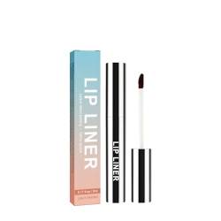 Flüssiger Lipliner, Wasserfester Abnehmbarer Lipliner, Langhaftender Lippenkonturenstift, Plump Lip Lines Lip Liner, Konturiert Die Lippenform, Ist Wasserfest Und Verwischt Nicht (Hellbraun) von Nurvidis