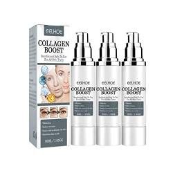 3 Pcs Collagen Boost Anti-aging Serum, Eelhoe Collagen Boost Anti-aging Serum Anti Wrinkle Serum, Collagen Booster for Face with Hyaluronic Acid von Nutrigrub