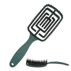 Nuyhadds Haarbürste Detangler, Entwirrungsbürste für nasses Haar | Gerader antistatischer Massagekamm - Nicht ziehende Kämmbürste, natürliche Haarentwirrungsbürste für Frauen und Männer von Nuyhadds