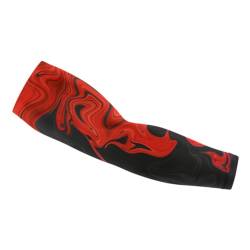 Nyfter - Gaming Arm Sleeve Premium Gaming Sleeve Anti-Schweiß Effekt temperaturregulierend für performance Verbesserung im Gameplay (Liquid-Redblack, M) von Nyfter