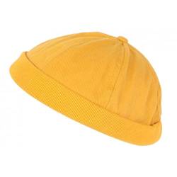 Dockermütze gelb aus Baumwolle für Damen und Herren, Mode Hodok – Unisex, gelb, Einheitsgröße von Nyls Création
