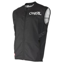 O'NEAL | Fahrradweste | MTB DH Downhill FR Freeride | Sportliche Passform, Vier Reißverschlusstaschen, Elastische Stretchstoffe | Soft Shell MX Vest V.24 | Erwachsene | Schwarz | Größe M von O'NEAL