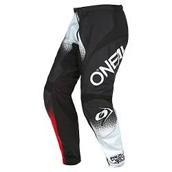 O'NEAL | Motocross-Hose | Enduro MX | Maximale Bewegungsfreiheit, Leichtes, Atmungsaktives und langlebiges Design | Pants Element Racewear V.22 | Erwachsene | Schwarz Weiß Rot | Größe 32/48 von O'NEAL