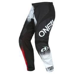 O'NEAL | Motocross-Hose | Enduro MX | Maximale Bewegungsfreiheit, Leichtes, Atmungsaktives und langlebiges Design | Pants Element Racewear V.22 | Erwachsene | Schwarz Weiß Rot | Größe 40/56 von O'NEAL