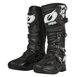 O'NEAL | Motocross-Stiefel | Enduro Motorrad | Anti-Rutsch Außensohle für maximalen Grip, Hitzeschutz aus hochwertigem Mikrofaser | RMX PRO Boot V.24 | Erwachsene | Schwarz | Größe 49 von O'NEAL