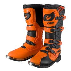 O'NEAL | Motocross-Stiefel | Enduro Motorrad | Komfort durch Air-Mesh-Innenleben, vier Verschlussschnallen, hochwertiges Synthetik-Material | Boots Rider Pro | Erwachsene | Orange | Größe 41 von O'NEAL