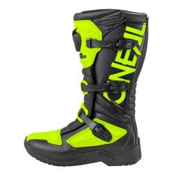 O'NEAL | Motocross-Stiefel | Motorrad Enduro | Innerer Knöchel-, Fuß, und Schaltzonenschutz, Perforiertes Innenfutter, hochwertiger Mikrofaser | Boots RSX | Erwachsene | Schwarz Neon-Gelb | Größe 42 von O'NEAL