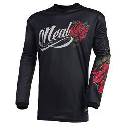 O'NEAL | Motocross-Trikot | Enduro MX | Atmungsaktives Material, gepolsterter Ellenbogenschutz, Damenspezifischer Schnitt | Element Women's Jersey Roses | Frauen | Frauen | Schwarz Rot | Größe XXL von O'NEAL