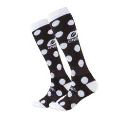 O'NEAL | Mountainbike Motocross Socken | MTB Downhill Freeride | Schweißabsorbierend, Verstärkter Fersen & Sohlenbereich | Pro MX Candy | Unisex | Erwachsene | Schwarz Weiß | One Size von O'NEAL