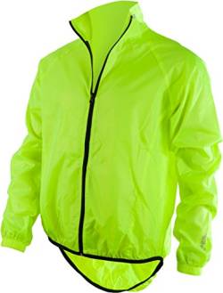 O'NEAL | Mountainbike-Regenjacke | Mountainbike MTB Downhill BMX | Wasserabweisend & atmungsaktiv, Elastische Bündchen, Reflektierender Print | Breeze Rain Jacket | Erwachsene | Neon-Gelb | Größe XS von O'NEAL