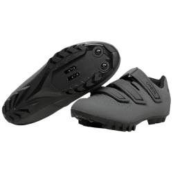 O'NEAL | Mountainbike-Schuhe | Cross-Country, Gravel MTB | Verstellbarer, sicherer Verschluss mit 3 Klettverschlussriemen | Cross 2 SPD Shoe | Erwachsene | Grau Schwarz | Größe 42 von O'NEAL