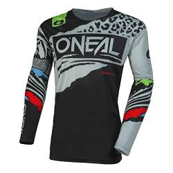 O'NEAL Unisex Mayhem Youth Jersey Motocross Kinder, Schwarz/Grau, 4-5 Jahre von O'NEAL