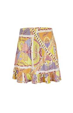 O'NEILL Damen Lilia Smocked Skirt Rock, 32013 Yellow Scarf Print, M/L von O'Neill