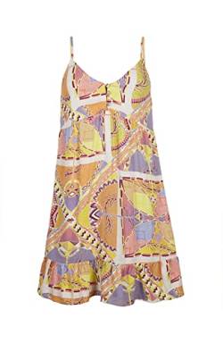 O'NEILL Damen Malu Beach Dress Lässiges Kleid, 32013 Yellow Scarf Print, L-XL von O'Neill