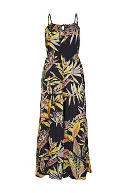 O'NEILL Damen Quorra Maxi Dress Lässiges Kleid, 39033 Black Tropical Flower, M/L von O'Neill