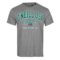 O'NEILL Herren Surf State T-Shirt, 18013 Silber Melee, S/M von O'Neill