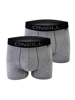 O'Neill Herren Basic Boxer-Short | Sport-Unterwäsche für alle Anlässe im 2er Set | Anthrazit M von O'Neill