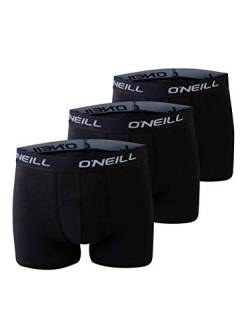 O'Neill Herren Basic Boxer-Short | sportlicher Begleiter für den Alltag im 3er Set | Schwarz M von O'Neill