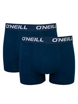O'Neill Herren Boxer-Short Plain 2-Pack I Marine Marine (4949) I XL von O'Neill