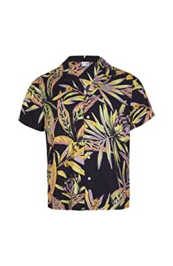 O'Neill Herren Print Shirt Hemd, 39033 Schwarze Tropische Blume, M/L von O'Neill