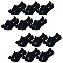 O'Neill Unisex Footie 12er Pack Sneaker Socken Unsichtbare Kurze Füßlinge Baumwolle Sommer Herren Damen Schwarz Weiß 35-38 39-42 43-46, Größe:43/46, Farbe:Black (6969P) von O'Neill