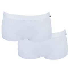 O'Neill Women Shorty Plain 2er Pack Sport Frauen Unterwäsche Unterhose Logo Baumwolle Einfarbig Schwarz Weiß Damen Pantie S M L XL, Größe:L, Farbe:White (1010P) von O'Neill