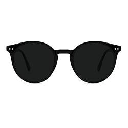 O-Q CLUB Sonnenbrille Damen Polarisiert UV400 Schwarz Verspiegelt Sonnenbrillen Vintage Klassisch Elegan Brille Sonne Übergroß Strandreisen unerlässlich für Fahren Angeln Reisen von O-Q CLUB