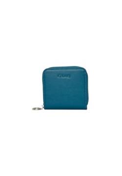 O bag - Brieftasche O Half Wally basilea aus polyurethan, Mittelblau (10.2 X 10.5 X 2 cm) von O bag