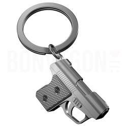 Metalmorphose MTM973 Schlüsselanhänger, Pistole, Schwarz, grau, one size, Einzigartig von O meta[l]morphose