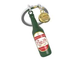 Metalmorphose Schlüsselanhänger Bier – Geschenk für Herren, Geschenk für Damen, grün, one size von O meta[l]morphose