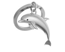 Metalmorphose – Schlüsselanhänger Delfin – MTM145-01, silber, one size von O meta[l]morphose