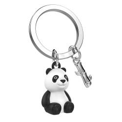 O meta[l]morphose METALMORPHOSE Schlüsselanhänger Panda und Bambus MTM293-01, schwarz/weiß, one size von O meta[l]morphose