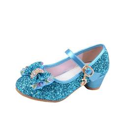 O&N Prinzessin Gelee Partei Absatz-Schuhe Sandalette Stöckelschuhe für Kinder(Size 29 EU) Blau von O&N