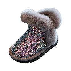 O&N Schneestiefel kinder warm Winterstiefel Mädchen baby Stiefel Winter Verdickung wolle Schwarz, grau, pink von O&N