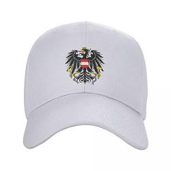 OAKITA Basecap Klassisches Unisex-Wappen von Österreich Trucker-Hut Erwachsene verstellbare Baseballkappe für Männer Frauen Sport von OAKITA