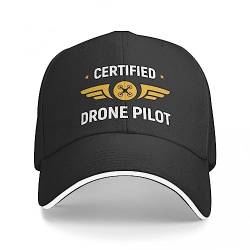 OAKITA Basecap Zertifizierte Drohnen-Pilot-Kappe, Baseballkappe, Thermo-Visier, Luxus-Hut, Mädchen, Herren von OAKITA